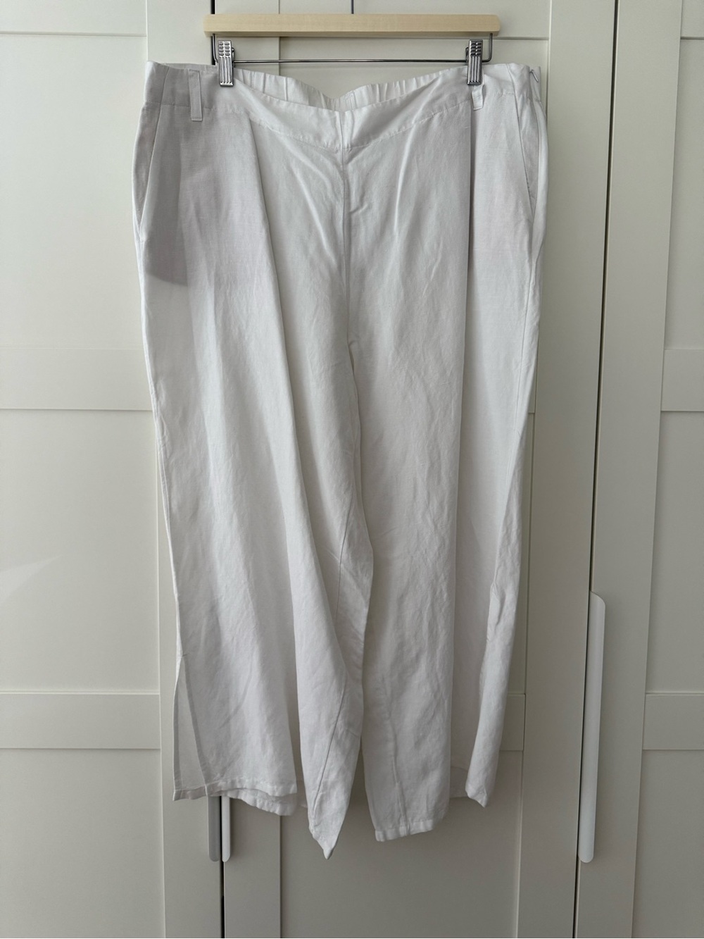 NWT Classic J.Jill White Wide-Leg Pants, 2X
